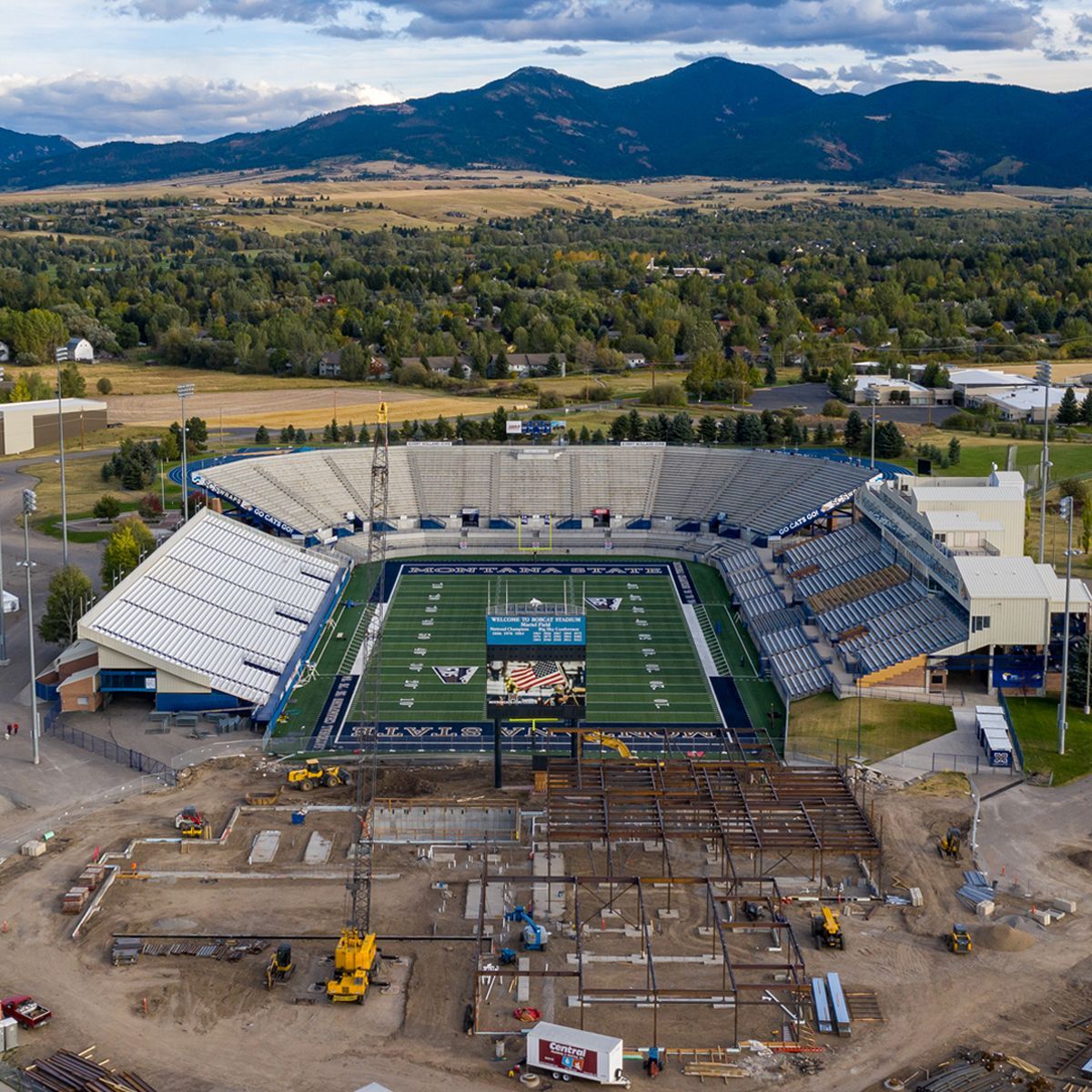 Montana State ‘Tops Off’ Construction at Bobcat Athletic Center